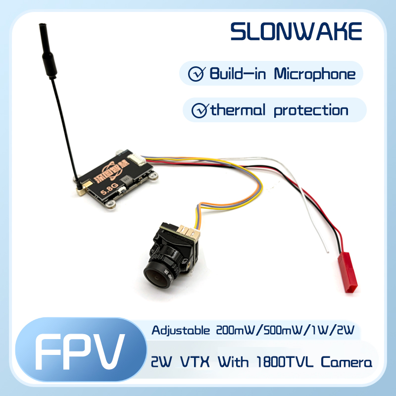 Fpv Drone Camera - SLONWAKE 5.8G 56CH 2W 送信機 VTX