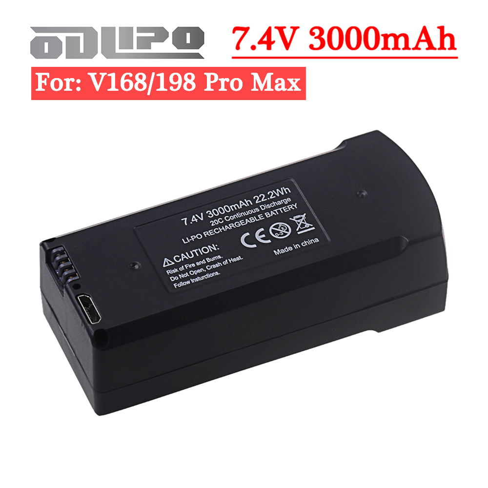 Eachine Drone E58 - オリジナル 7.4V 3000Mah ドローンリポバッテリー V198 V198PRO