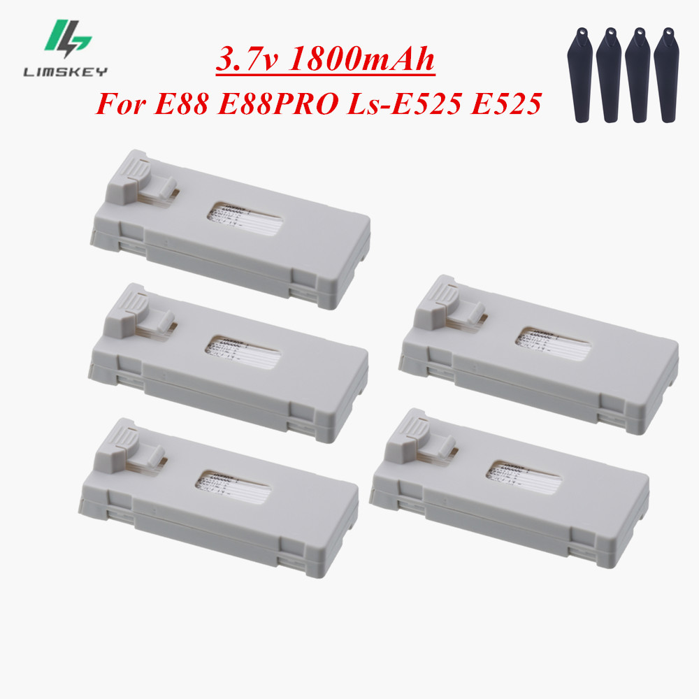 Eachine Drone E58 - 3.7V 1800mAh RCドローンバッテリーアクセサリー E88 E88PRO Ls-E525