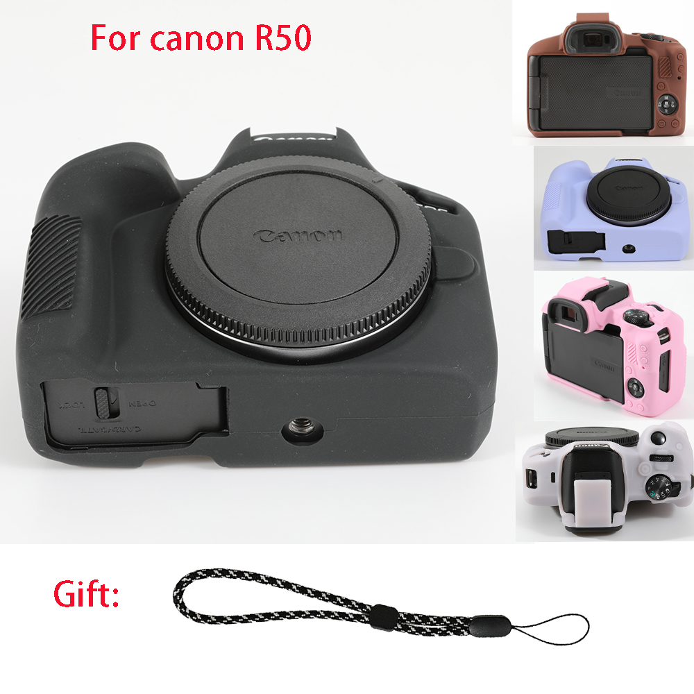 Canon Camera Eos R50 - シリコン製カメラバッグ Canon EOS R50対応 保護ケース ソフトシェル