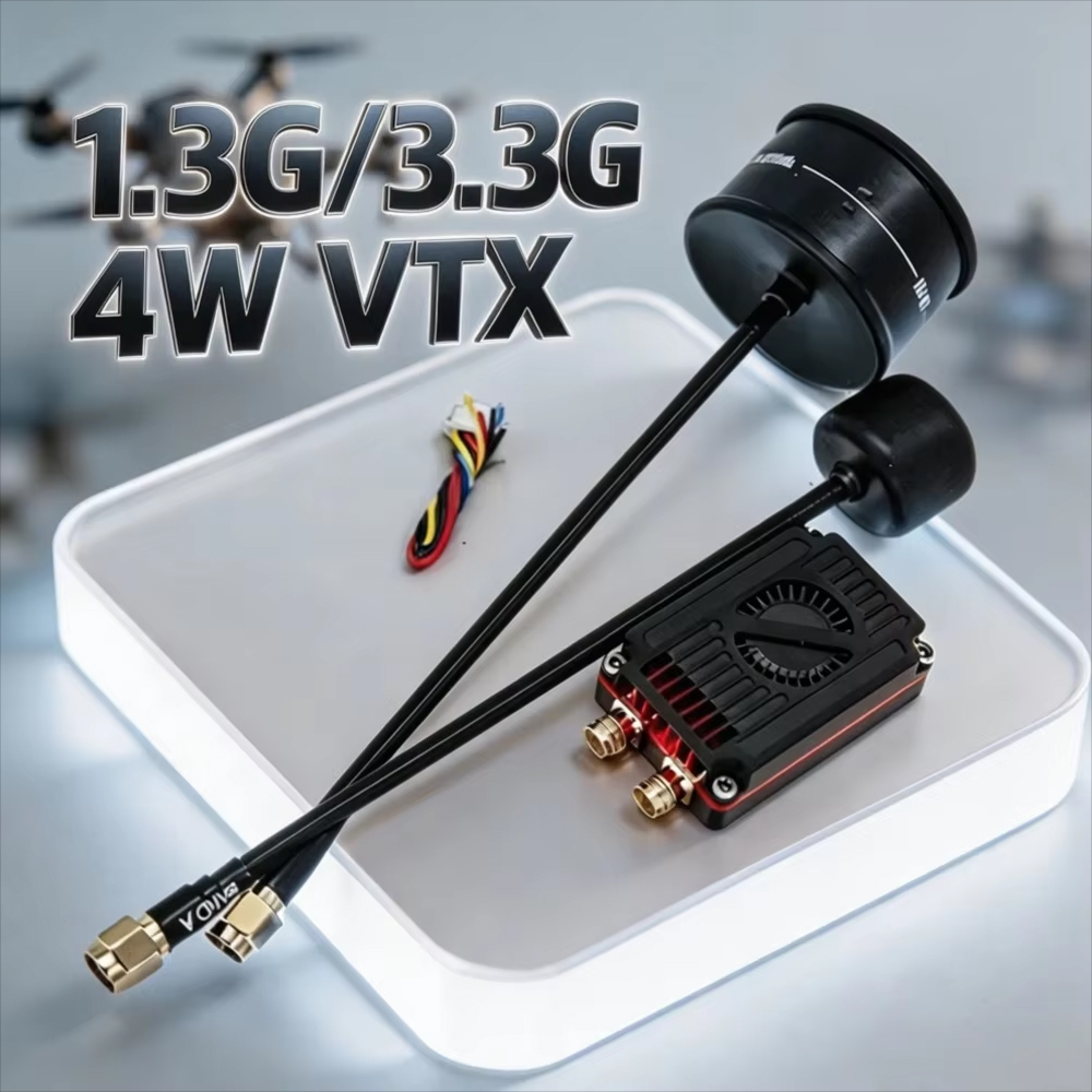 Fpv Drone Antenna - Rushfpv Rush 1.3G/3.3G 4W 7-30V デュアルバンドFPVビデオトランスミッター/VTX