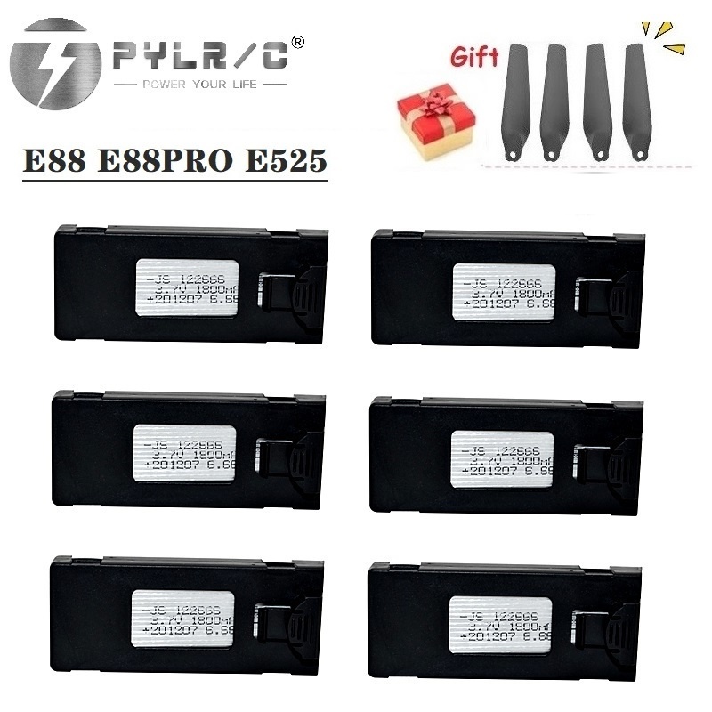 1/2/3/5/10 個 3.7V 1800Mah RC ド - Eachine Drone E58 のレビューと価格
