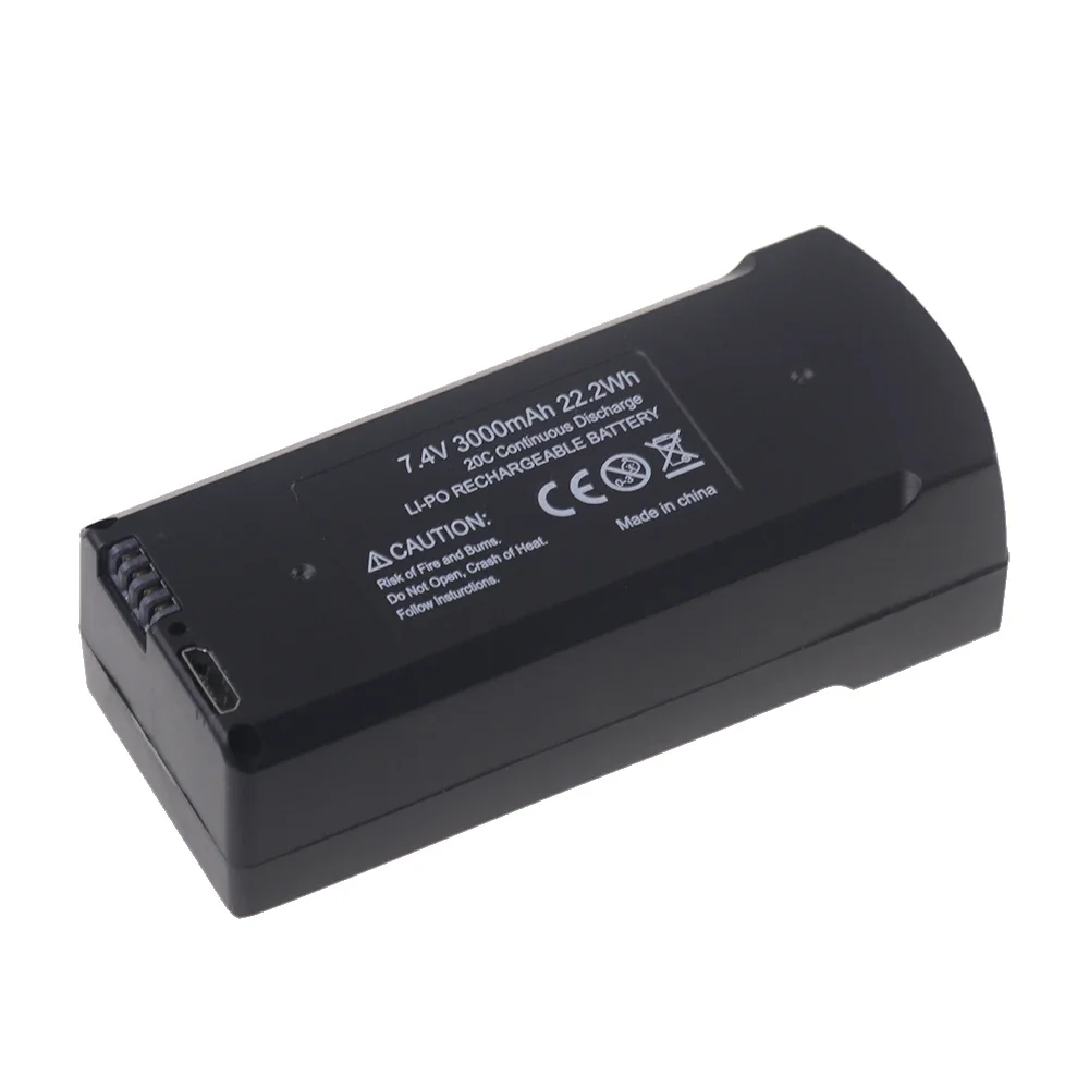 7.4v 3000mah バッテリー V198/V198PR - Eachine Drone E58 のレビューと価格