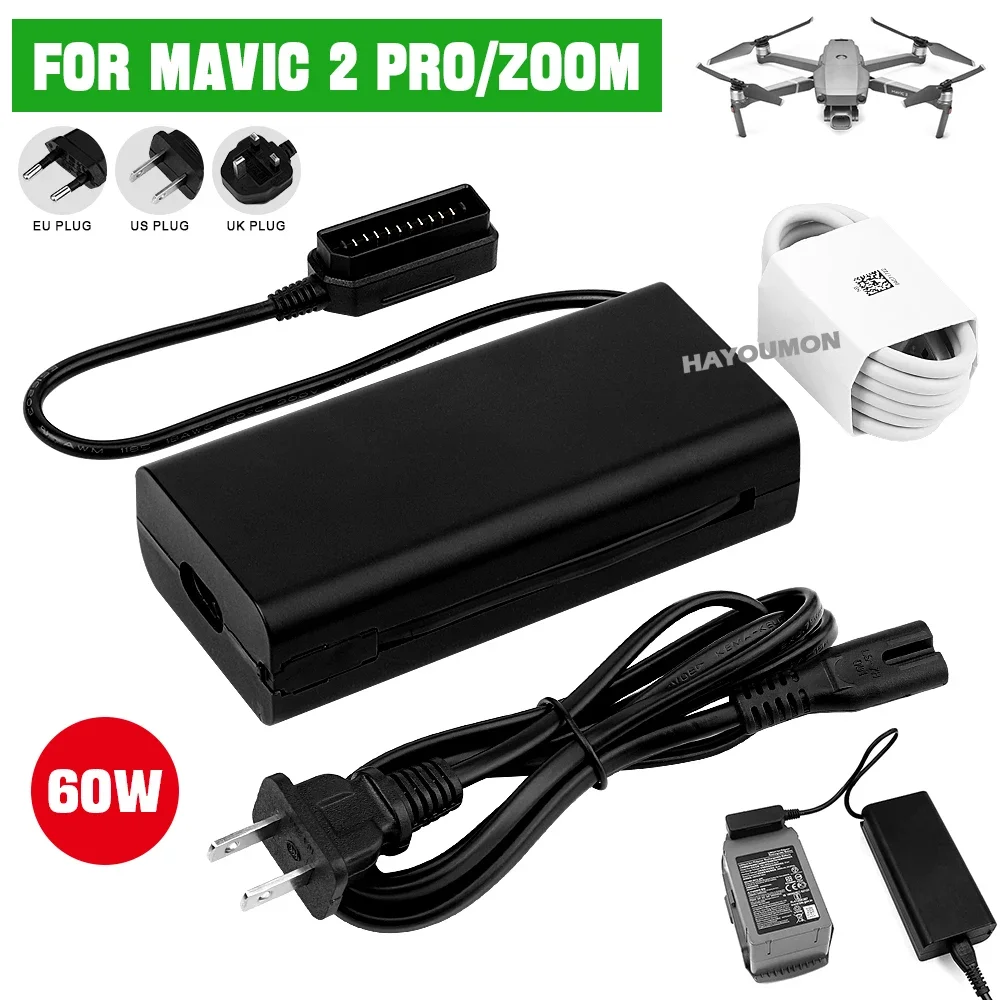 DJI Mavic 2 Pro/Zoom ドローンバッテリー - Fpv Drone Charger のレビューと価格